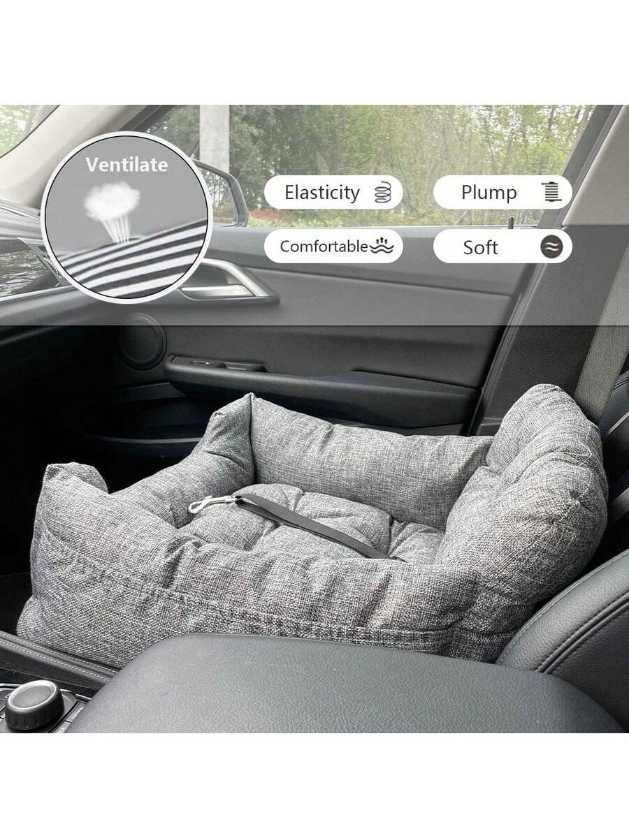 Dog Booster Seat Dog Car Seat For Small Medium Dogs To 35lb, Travel Carrier Booster Bed, Black