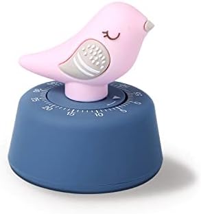 Mechanical Kitchen Timer, Cute Wind Up 60-Minute Manual Countdown for Kids, Classroom, Home, Study and Cooking