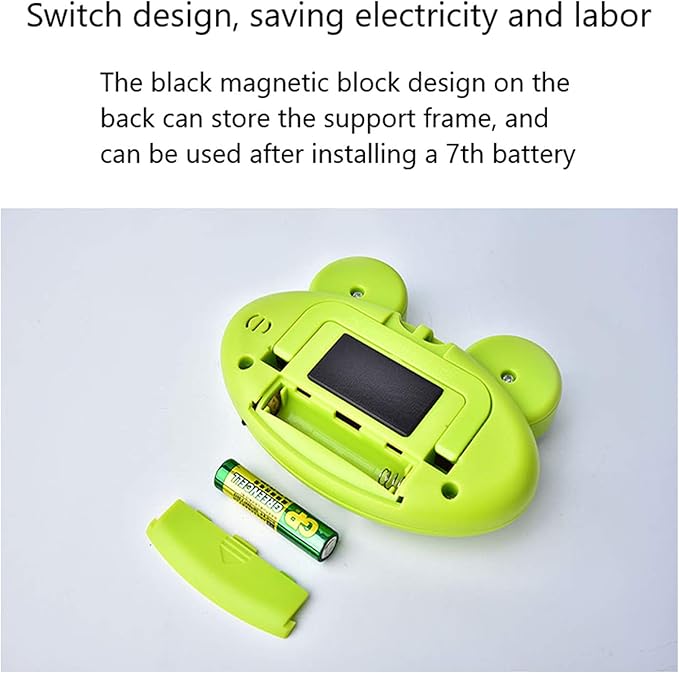 Kitchen Timer, Cute Cartoon Animal Countdown Timer, Digital Cooking with Magnetic, LCD Large-Screen Visual Clock, Hangable Alarm Clock with Stand,for Cooking Bake Sport Game (Timer-QW)