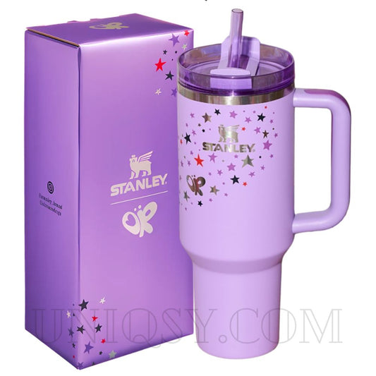 Pink Stanley 40 OZ Quencher Tumbler Cup