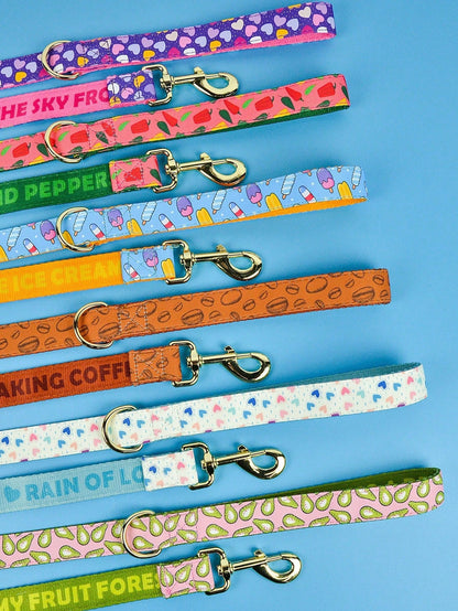 Valentine's Day And New Year Gifts Lovely Pet Traction Rope Double-Sided Printing Pet Dog And Cat Holiday Gift Leash