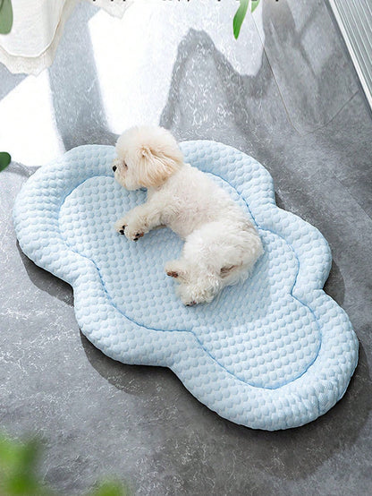 1pc/Set Summer Pet Dog Bed Cooling Mat, Cat Bed Puppy Air Permeable Dog Bed Mat Suitable For Small, Medium And Large Pets