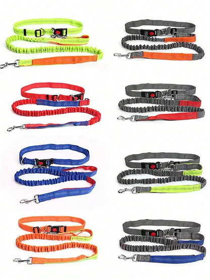 1 Piece Dog Leash With Elastic Reflective Thread, Pet Supplies For Outdoor Walking, Running