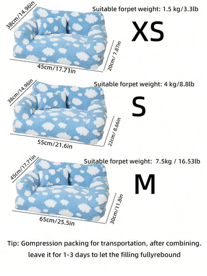 Washable All Season Pet Cat/Dog Sofa Bed, Pet Nest/Sleeping Bed For Cats And Dogs