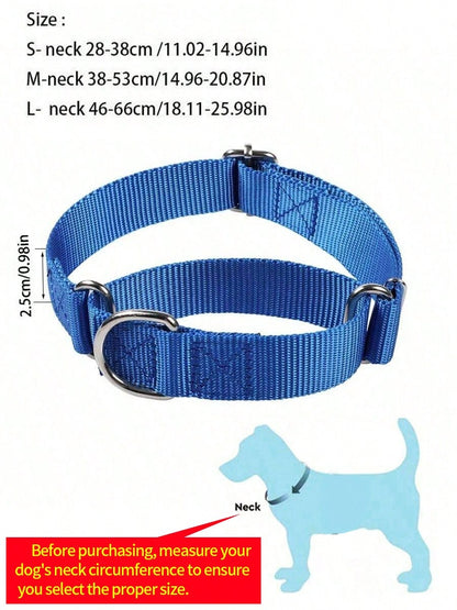 Dog Neck Leash For Outdoor Walking Adjustable Neck Leash For Dogs Sturdy Martingale Nylon Dog Collar Adjustable Soft Puppy Pet Collar For Small Large Dogs Training Control Prevents Slipping Out