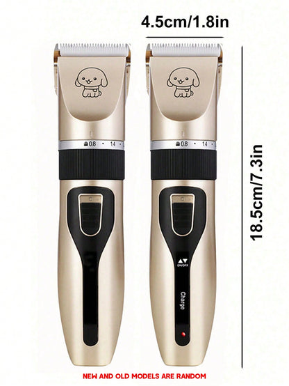 USB Rechargeable Dog Hair Clipper, Cordless Dog Grooming Kit, Cat Hair Trimmer, Pet Grooming Tools