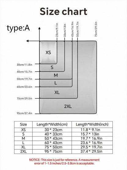1pc Polyester Star & Heart Breathable Washable Thick Pet Bed Mat For Medium-Small Cats & Dogs, All Seasons (Teddy/Bichon Frise)
