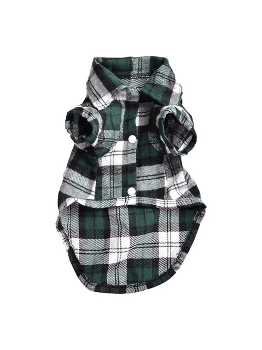 Plaid Dog Shirt Summer Pet Dog Clothes For Dogs T-Shirt Vest Puppy Pet Clothing For Dogs Outfits Chihuahua Yorkshire Para Perro