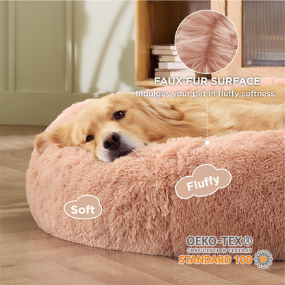 Calming Donut Bed for Dogs and Cats