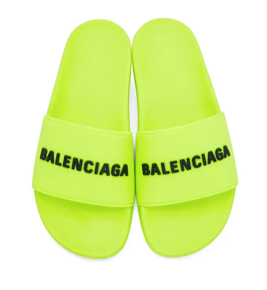 Balenciaga Pool Slides - Lime