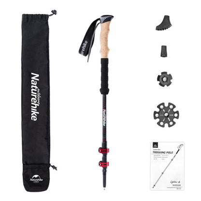 Far Wind™ Three-section Telescopic Carbon Trekking Pole