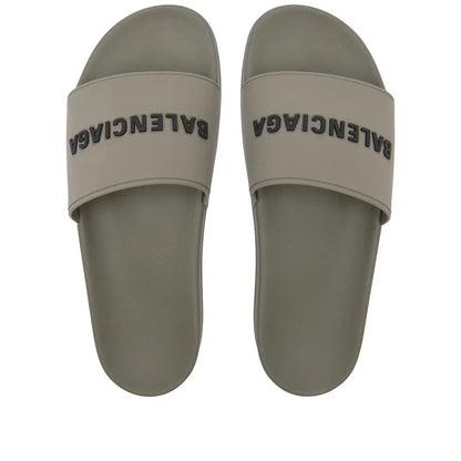 Balenciaga Pool Slides - Grey