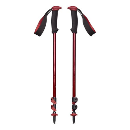 BLACK DIAMOND Trail Back Trekking Poles, Pair of 2 Lightweight Collapsible Aluminum Hiking Sticks for Trekking & Backpacking