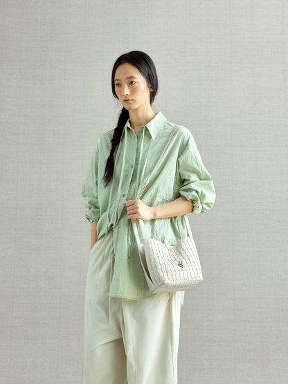 Lattice Bucket Bag
