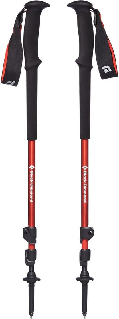 Black Diamond Trail Trekking Poles, Pair of 2 Lightweight Collapsible Aluminum Hiking Sticks for Trekking, Backpacking, Walking