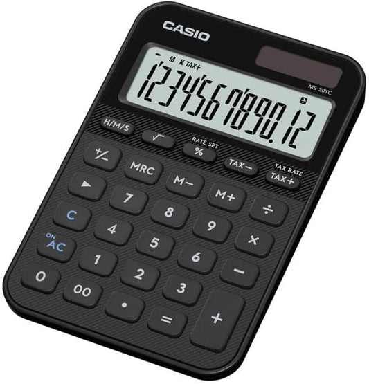 Casio MS-20YC Small Desk Calculator Black