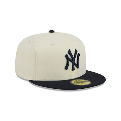 New York Yankees Chrome White Basic 59FIFTY Fitted Hat