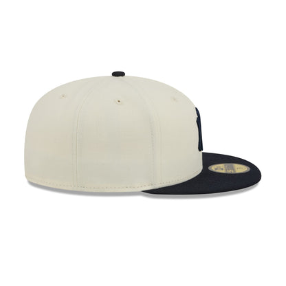 New York Yankees Chrome White Basic 59FIFTY Fitted Hat