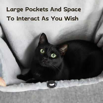 Cat Apron, Plush Pet Sleeping Bag for Napping, Kitten-Specific Soft-Sided Travel Sleeping Bag