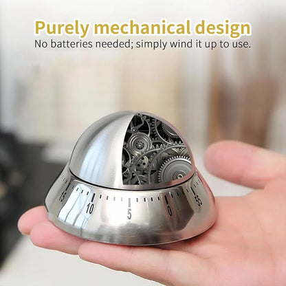Mechanical Kitchen Timer, Wind Up 60 Minutes Manual Countdown for Classroom, Home, Study and Cooking