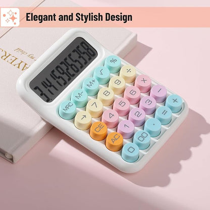 Mr. Pen- Mechanical Switch Calculator, 12 Digit Large LCD Display | Colorful with Big Buttons, Mechanical Switch Calculator for Home, School, Office