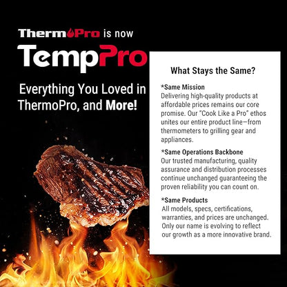 TempPro 99-Hour Digital Kitchen Timer with Strong Magnetic & Stable Stand, Classroom Timers with 3-Volume-Level, Stopwatch with Large LED Display, Digital Timers for Classroom(Previously ThermoPro)