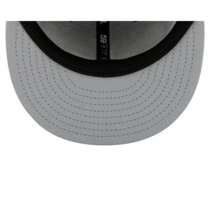 Los Angeles Dodgers Black and White Basic 59FIFTY Fitted Hat