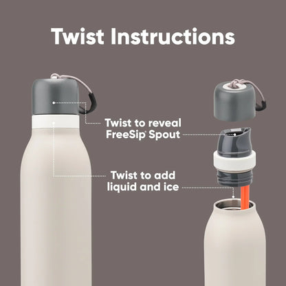 Owala Freesip Twist Bottle 18oz - Neo Sage