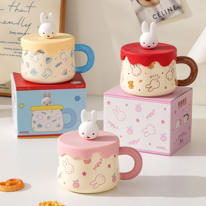 Miffy Sweet Melt Ceramic Mug with 3D Lid