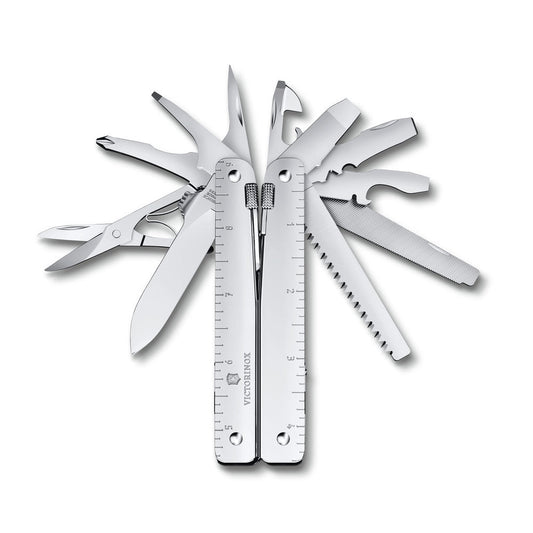 Swiss Army SwissTool MX Silver with Nylon Pouch