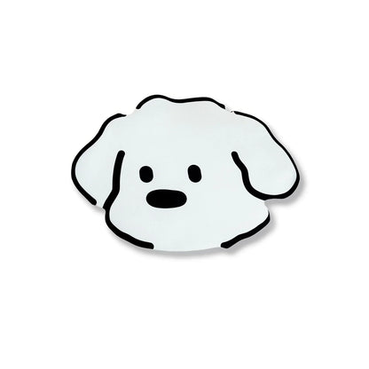 Kawaii Cartoon Diatomaceous Earth Pet Mat – Water-Absorbent Quick-Drying Non-Slip Dog & Cat Dining Kennel Mat (3 Designs, 4 Sizes)