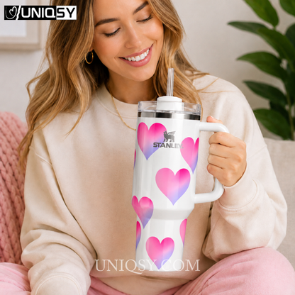 Stanley Frost Heart Gradient Tumbler 40 OZ - Limited Edition