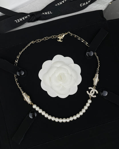 18K  Chanel Crystals Choker Necklace