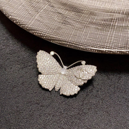18K  Chanel Butterfly Diamonds Brooch